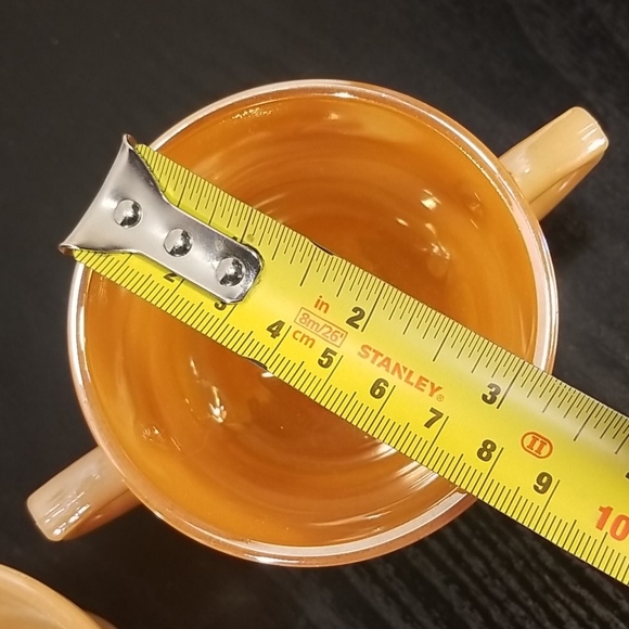 Mid Century Peach Lustre lot - Picture 8 of 12